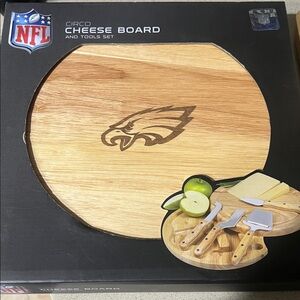 NFL Eagles Charcuterie board, cheese board and tools brand new in box
